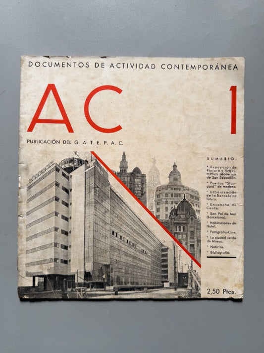 AC 1. Documentos de Actividad Contemporánea. Arquitectura - G.A.T.E.P.A.C., 1931