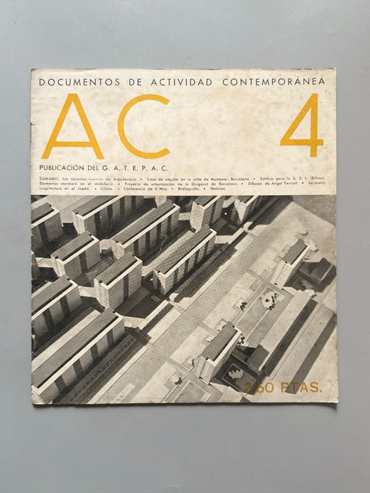 AC 4. Documentos de Actividad Contemporánea. Arquitectura - G.A.T.E.P.A.C., 1931