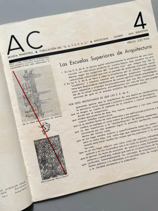 AC 4. Documentos de Actividad Contemporánea. Arquitectura - G.A.T.E.P.A.C., 1931
