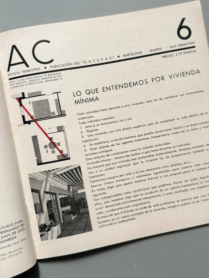 AC 6. Documentos de Actividad Contemporánea. Arquitectura - G.A.T.E.P.A.C., 1932