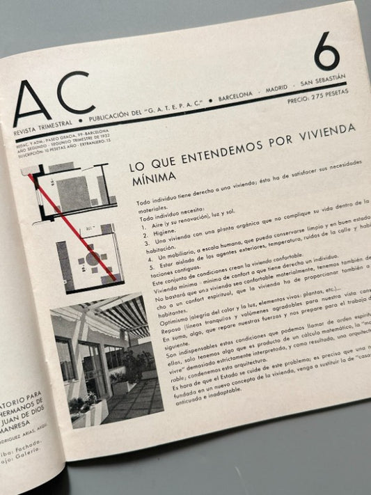 AC 6. Documentos de Actividad Contemporánea. Arquitectura - G.A.T.E.P.A.C., 1932
