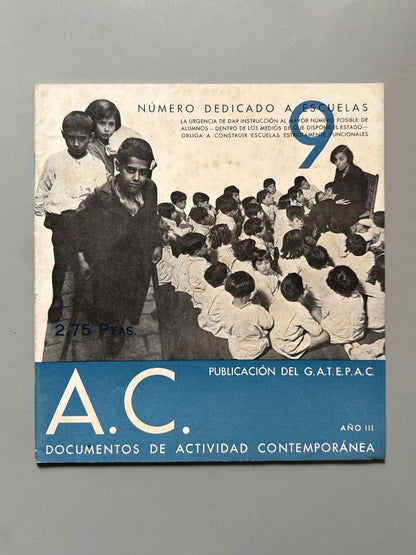 AC 9. Documentos de Actividad Contemporánea. Arquitectura - G.A.T.E.P.A.C., 1933