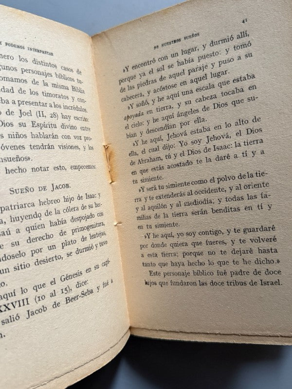 Lo que podemos interpretar de nuestros sueños, Levy Mahin - Bailly Bailliere, ca. 1925