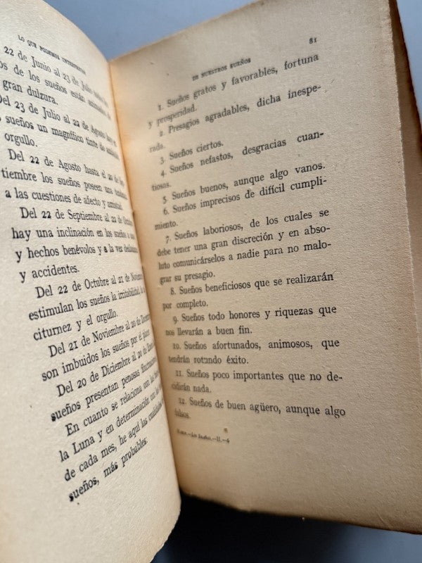 Lo que podemos interpretar de nuestros sueños, Levy Mahin - Bailly Bailliere, ca. 1925