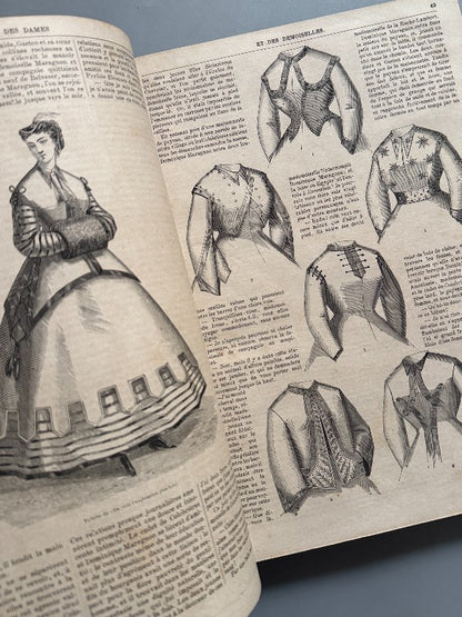 Moniteur des dames et des demoiselles. Revista de moda francesa - a. Goubaud, 1866-1867