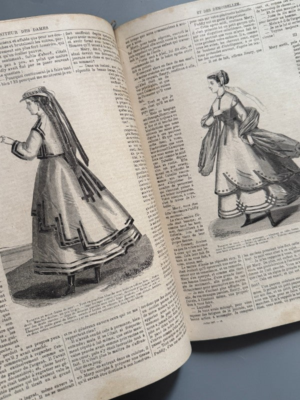 Moniteur des dames et des demoiselles. Revista de moda francesa - a. Goubaud, 1866-1867
