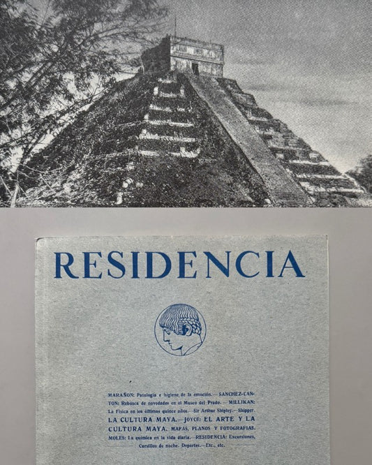 Revista de la Residencia de Estudiantes. Cultura y arte Maya. Año II, nº I - Diciembre 1927