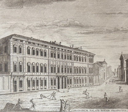 Grabado Palacio Corsini - Calcografia degli edifizj di Roma, 1779