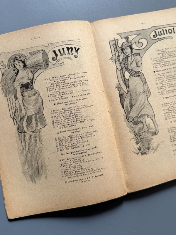 Almanach de la Esquella de la Torratxa 1899. Picasso, Gargallo, Apel·les Mestres - A. López editor