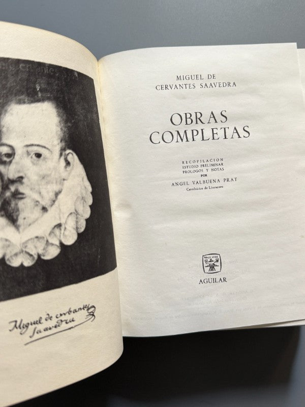 Obras Completas, Miguel de Cervantes de Saavedra - Aguilar, 1964