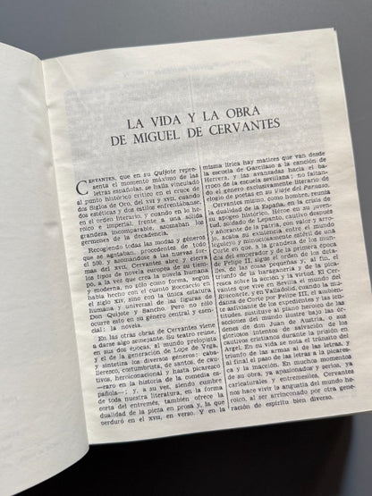 Obras Completas, Miguel de Cervantes de Saavedra - Aguilar, 1964
