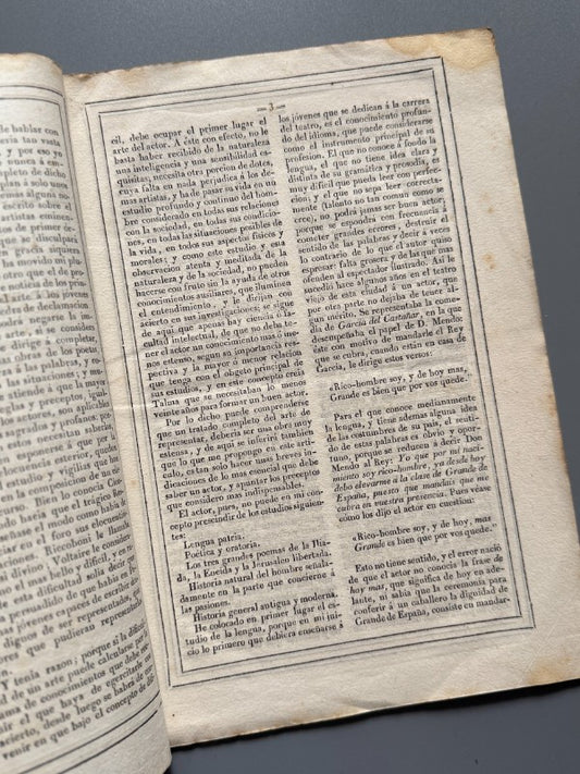 Apuntes sobre el arte de representar, Luis Lamarca - Imprenta de López y Cª, 1841