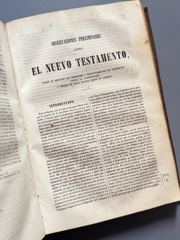 Vindicación de la Santa Biblia, Abate du-Clot - Imprenta de Pablo Riera, 1859