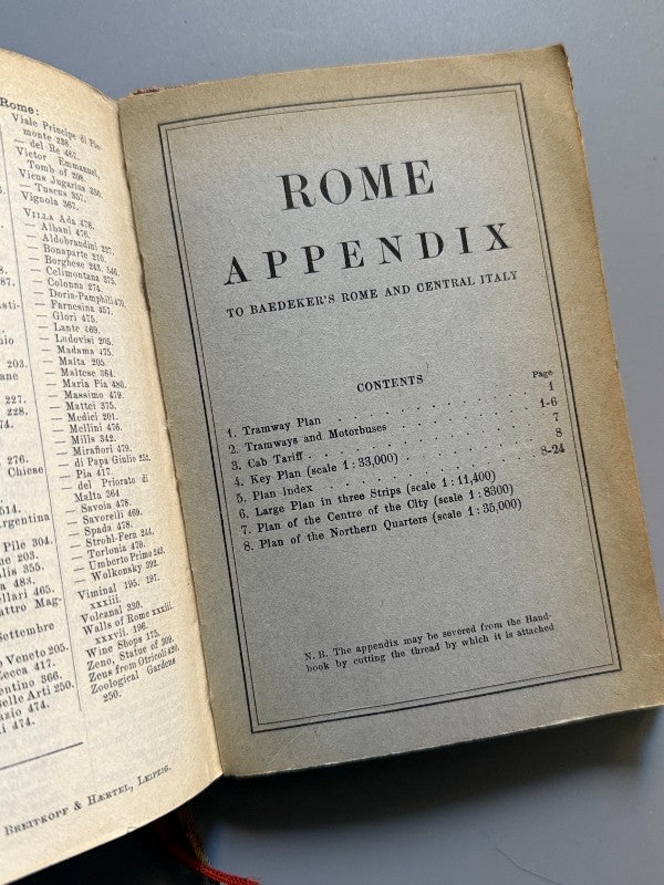 Rome and central Italy, Karl Baedeker - Karl Baedeker Publisher, 1930