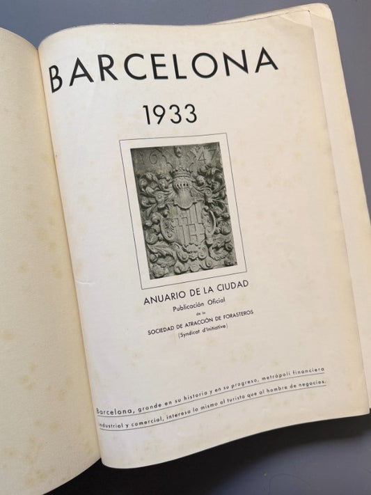 Barcelona 1933, Sociedad de Atracción de Forasteros - 1933