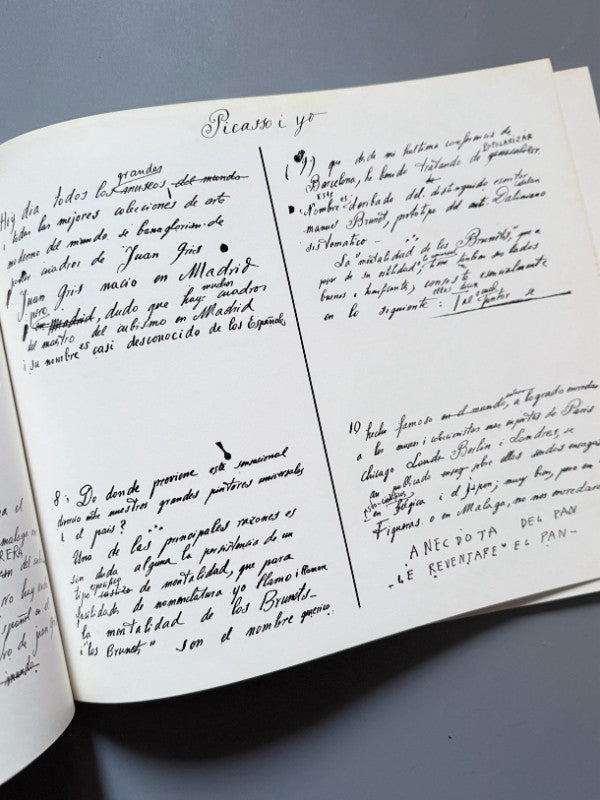 Pablo Picasso, Salvador Dalí. Similarities and contrasts, A. Reynolds Morse - 1973