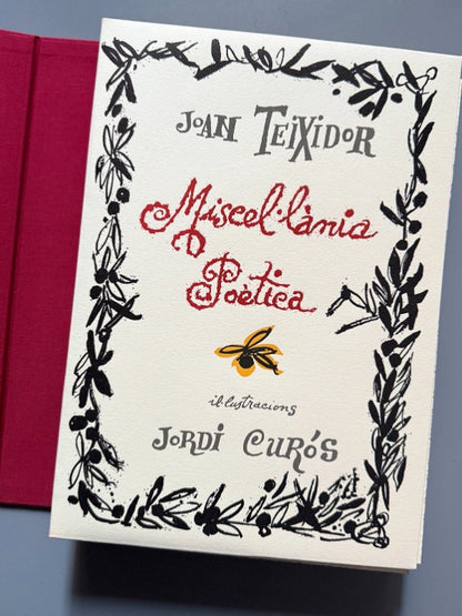 Miscel·lània poètica, Joan Teixidor. Jordi Curós, aguafuertes y gouache original. Nº36 - 1988