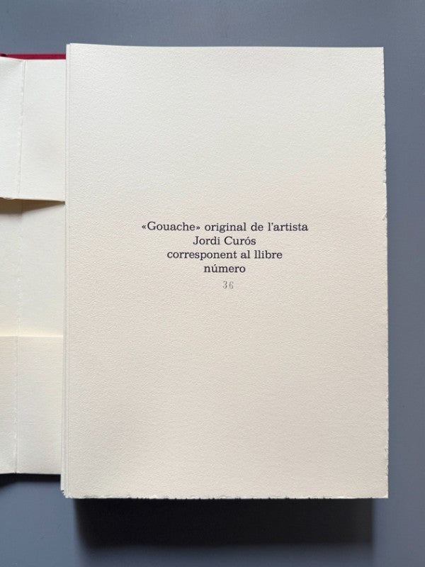 Miscel·lània poètica, Joan Teixidor. Jordi Curós, aguafuertes y gouache original. Nº36 - 1988