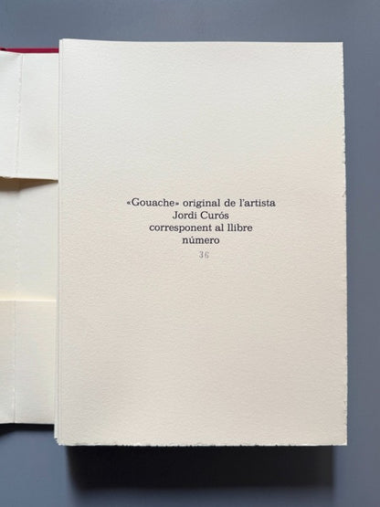 Miscel·lània poètica, Joan Teixidor. Jordi Curós, aguafuertes y gouache original. Nº36 - 1988