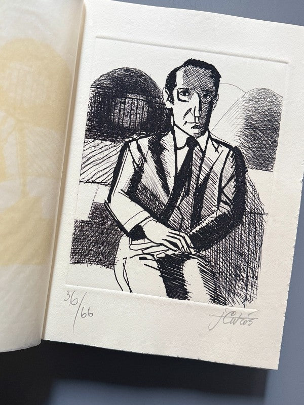 Miscel·lània poètica, Joan Teixidor. Jordi Curós, aguafuertes y gouache original. Nº36 - 1988