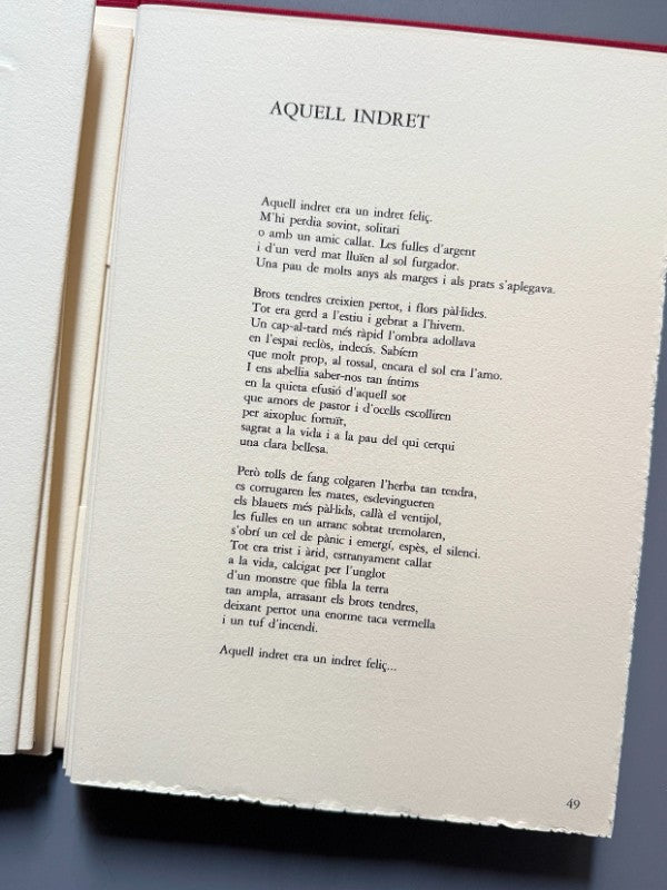 Miscel·lània poètica, Joan Teixidor. Jordi Curós, aguafuertes y gouache original. Nº36 - 1988