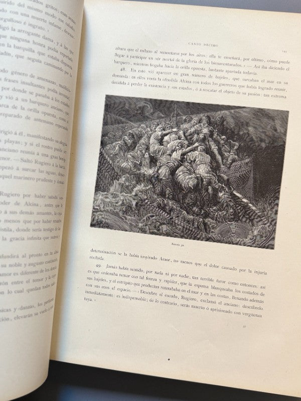 Orlando furioso, Ludovico Ariosto. Ilustrado por Gustave Doré - Font y Torrens Editores, 1883-1885