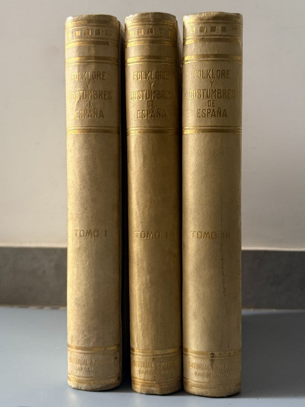 Folklore y costumbres españolas, F. Carreras y Candi - Casa Editorial Alberto Martín, 1931-1933