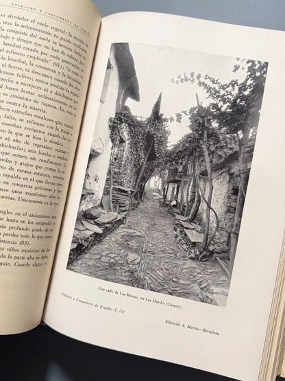 Folklore y costumbres españolas, F. Carreras y Candi - Casa Editorial Alberto Martín, 1931-1933