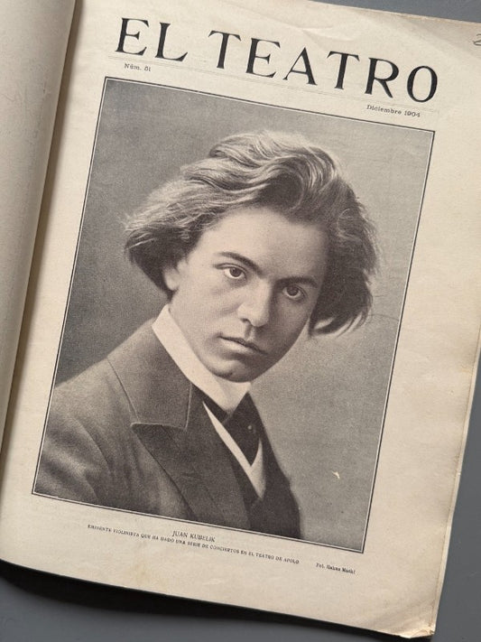 Revista El Teatro, nº51 - Año V, diciembre de 1904