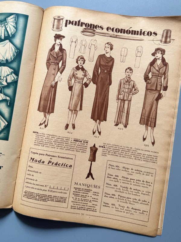 Moda práctica, año XXIX, nº1025 - 5 de diciembre de 1935
