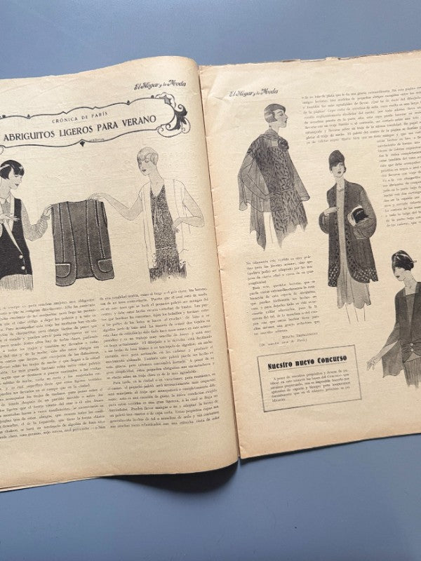 El hogar y la moda, nº740. Diseño portada Martial et Armand - 25 de junio de 1927