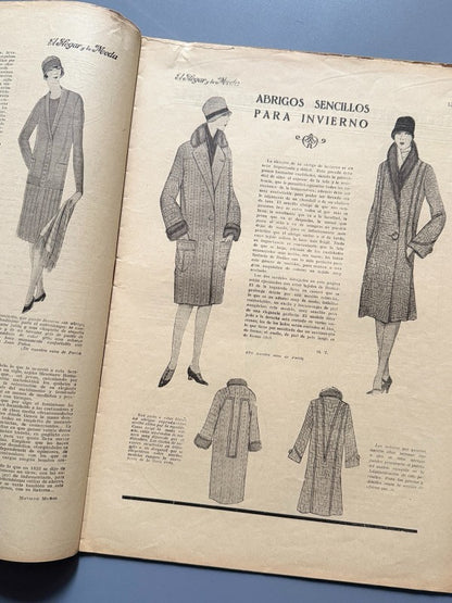 El hogar y la moda, nº753. Diseño portada Jean Patou - 5 de noviembre de 1927