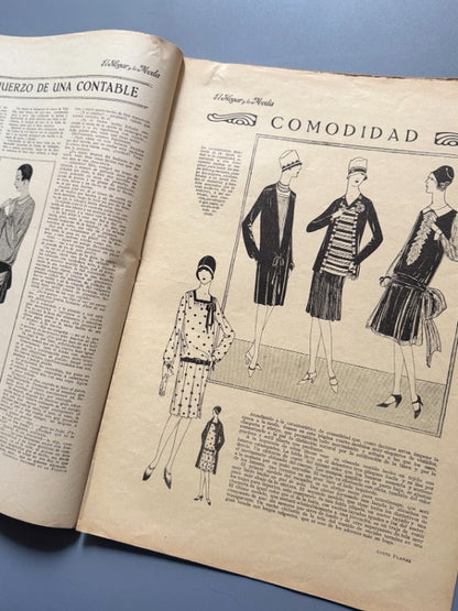 El hogar y la moda, nº753. Diseño portada Jean Patou - 5 de noviembre de 1927