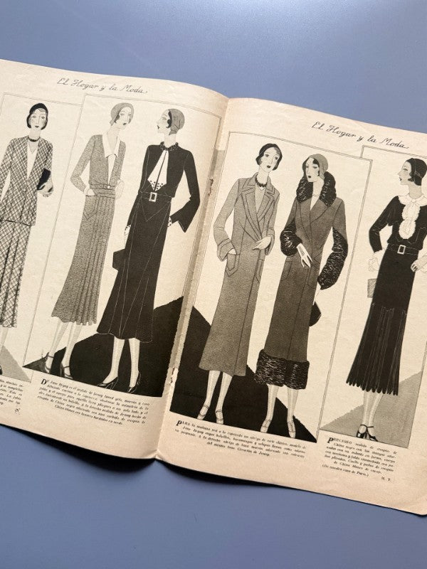 El hogar y la moda, nº862. Diseño portada Yteb. Especial bodas - 5 de diciembre de 1930