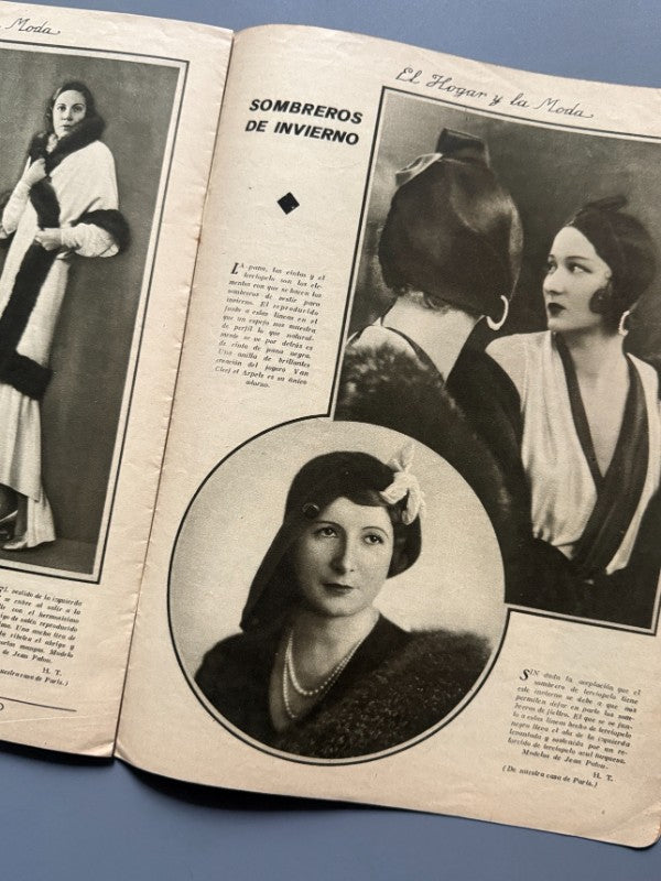 El hogar y la moda, nº862. Diseño portada Yteb. Especial bodas - 5 de diciembre de 1930