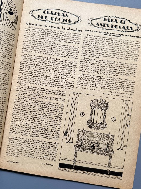 El hogar y la moda, nº865. Diseño portada Jenny Carré - 5 de enero de 1931