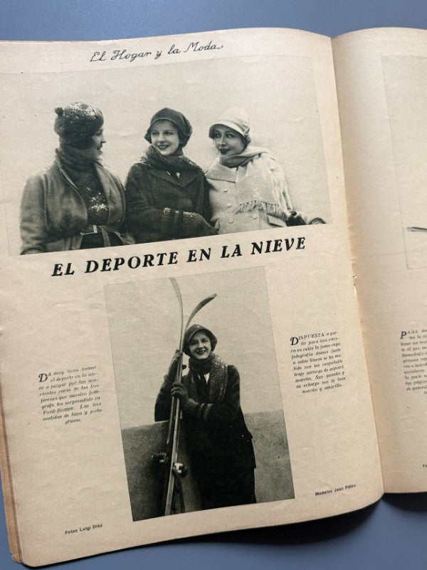 El hogar y la moda, nº865. Diseño portada Jenny Carré - 5 de enero de 1931