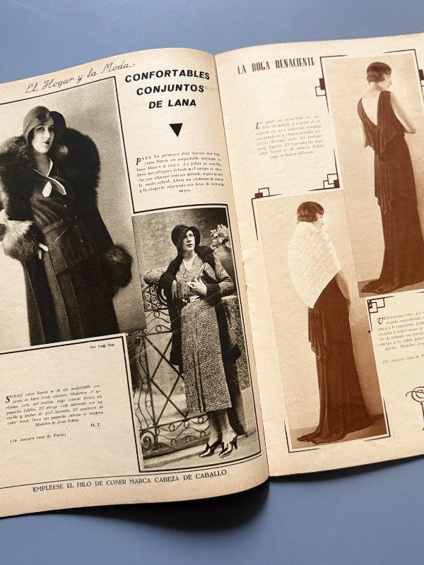 El hogar y la moda, nº865. Diseño portada Jenny Carré - 5 de enero de 1931
