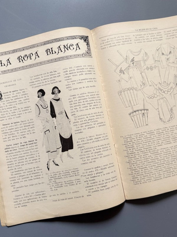 La mujer en su casa. Año XXIII, nº271 - Casa Editorial Bailly-Bailliere, julio 1924