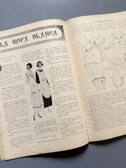 La mujer en su casa. Año XXIII, nº271 - Casa Editorial Bailly-Bailliere, julio 1924