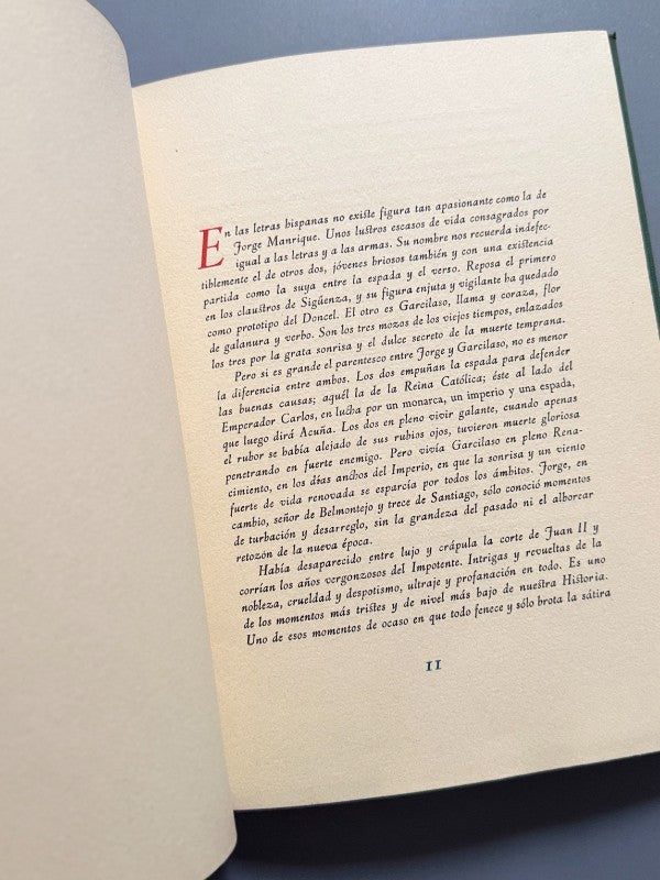 Coplas de Jorge Manrique. Ejemplar nºXVIII de L - Afrodisio Aguado, 1947