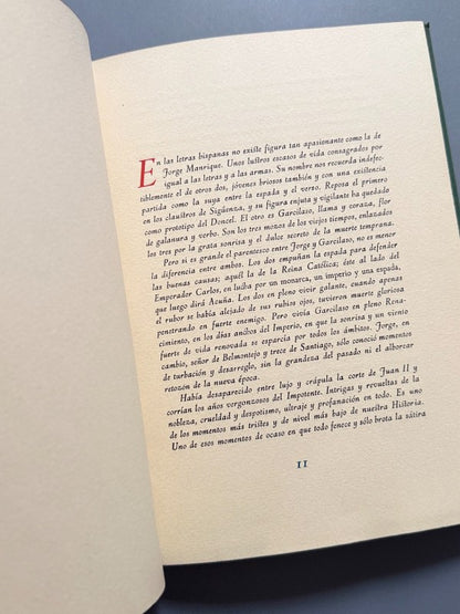 Coplas de Jorge Manrique. Ejemplar nºXVIII de L - Afrodisio Aguado, 1947