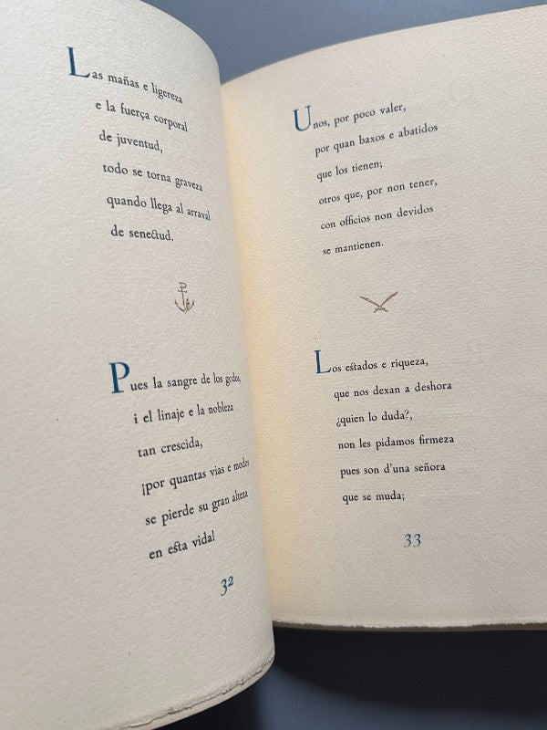 Coplas de Jorge Manrique. Ejemplar nºXVIII de L - Afrodisio Aguado, 1947