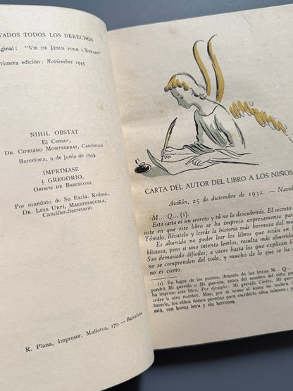 Vida de Jesús para niños, Víctor Poucel - Ed. Juventud, 1945
