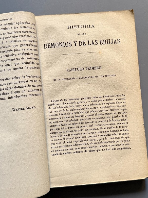 Historia de los demonios y brujas, Walter Scott - Librería D. Juan Oliveres, ca.1910