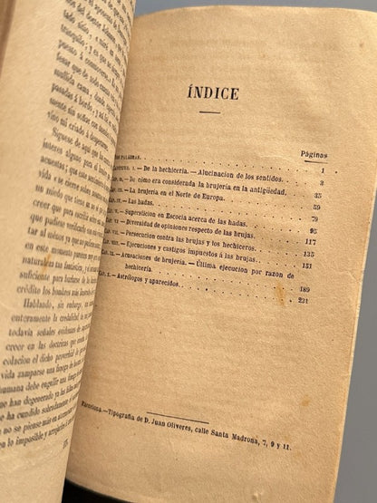 Historia de los demonios y brujas, Walter Scott - Librería D. Juan Oliveres, ca.1910