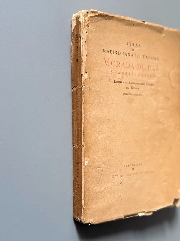 Obras de Rabindranath Tagore. Morada de paz. Traducción de Zenobia Camprubí - Madrid, 1919