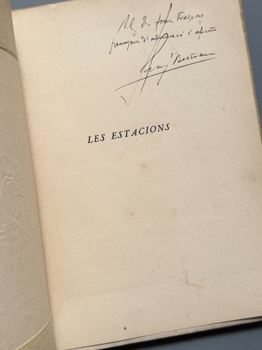 Les Estacions, Lluis Bertran i Pijoan (firmado) - Impremta Altés