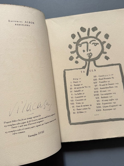Escrits de Vilacasas, prólogo Joan Oliver. NºXVIII (firmado) - Editorial Albor, 1954