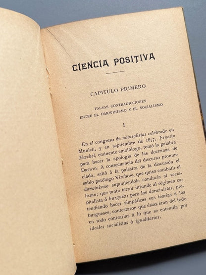 Ciencia positiva, Enrique Ferri - Centro Editorial Presa, ca. 1920